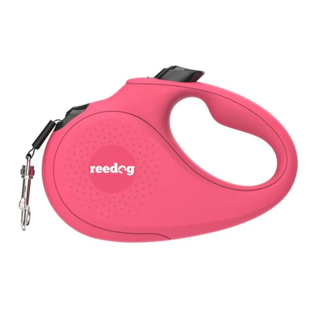 Reedog Senza Basic samonavíjecí vodítko M 25kg / 5m páska / růžové | P38076