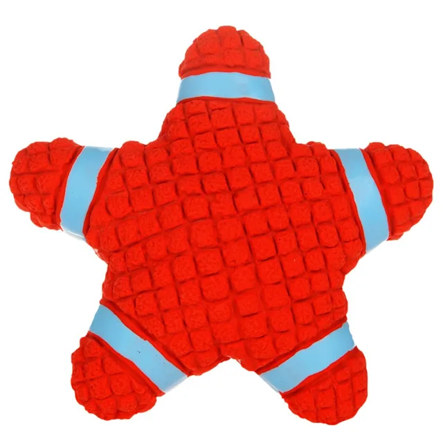 Reedog star red, latexová pískací hračka, 15 cm | P50310