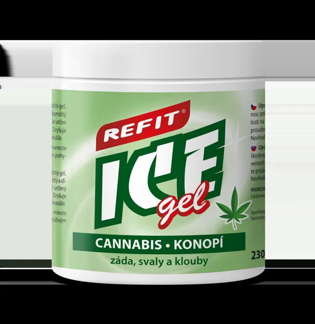 Refit Ice Masážní gel s konopím 230 ml