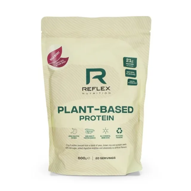 Reflex Nutrition Vegan Proteín + Probiotické kultury a Vitamín B12 (Lesní plody), 600 g