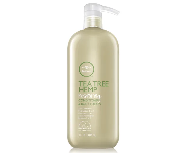 Regenerační kondicionér a tělové mléko s konopným olejem Paul Mitchell Tea Tree Hemp - 1000 ml (201334) + dárek zdarma