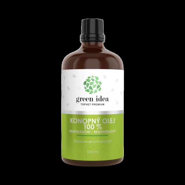 Regenerační konopný olej 100 % – 100 ml – Green idea