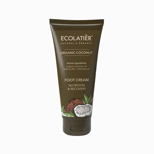 Regenerační krém na nohy Organic Coconut - 100 ml - Ecolatier