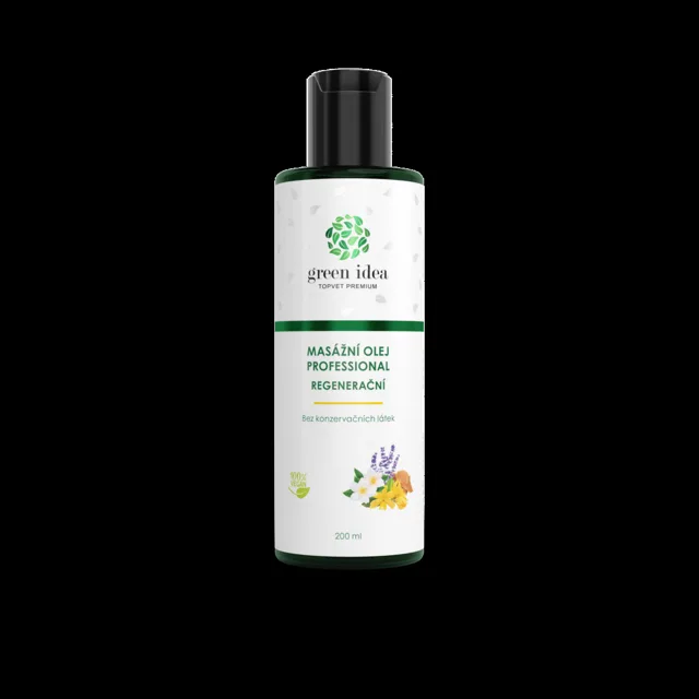 Regenerační masážní olej 200 ml – Green idea