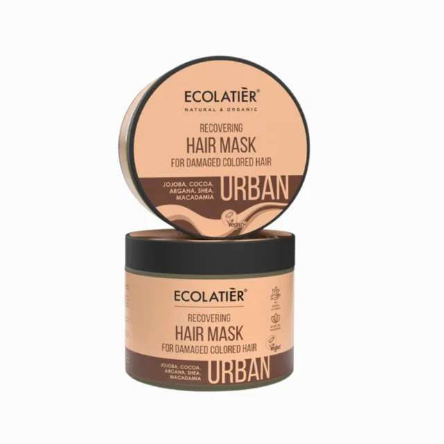 Regenerační maska na poškozené a barvené vlasy - 380 ml - Ecolatier