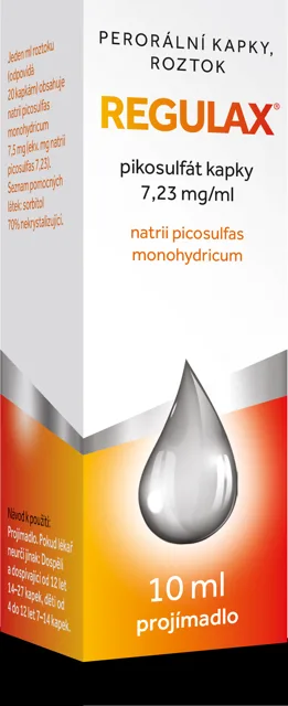 Regulax Pikosulfat kapky 7.23mg/ml 10ml