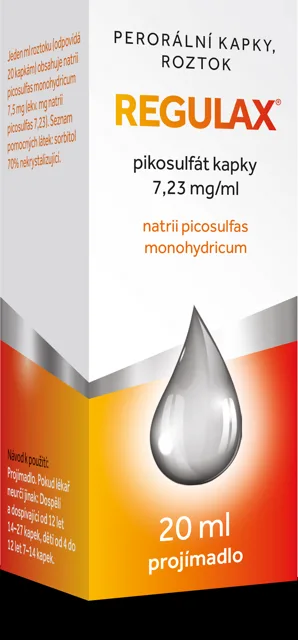 Regulax Pikosulfát kapky 7.23mg/ml 20ml