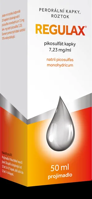 Regulax Pikosulfát kapky 7.23mg/ml 50ml