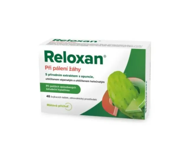 RELOXAN Mint žvýkací tablety s příchutí máty 48 tablet