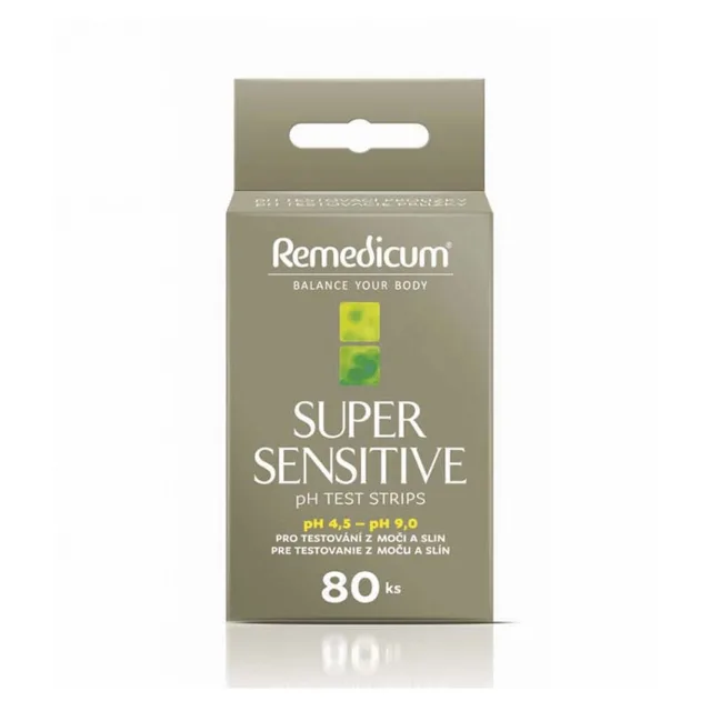 REMEDICUM pH Testovací proužky 80 kusů