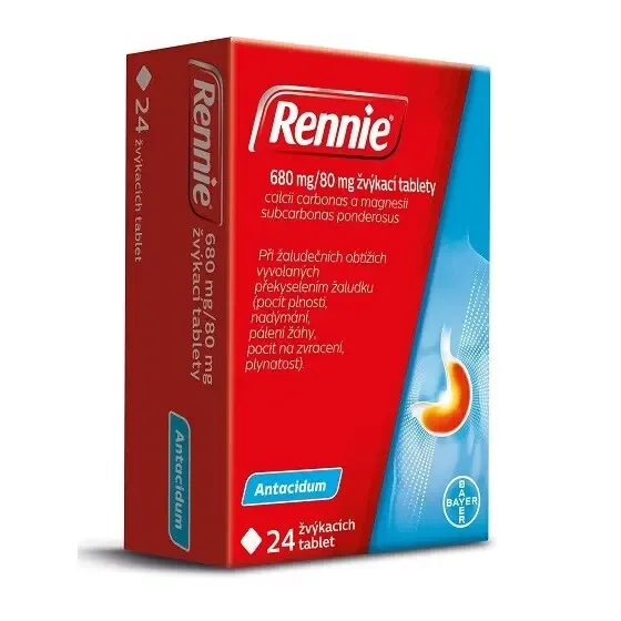 Rennie tbl.mnd. 24 x 680 mg/80 mg