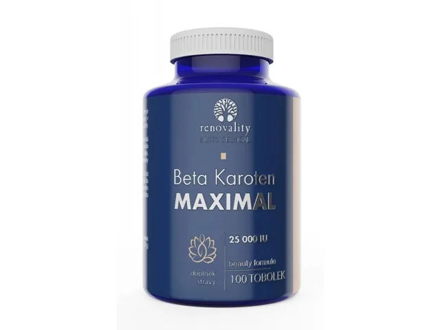 Renovality - Beta karoten 25000 IU Maximal, 100 kapslí