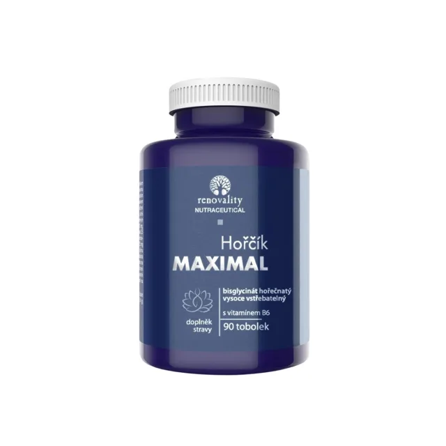 Renovality Hořčík MAXIMAL s vitamínem B6 90 tobolek