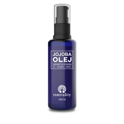 Renovality jojobový olej lisovaný za studena s pipetkou 100 ml
