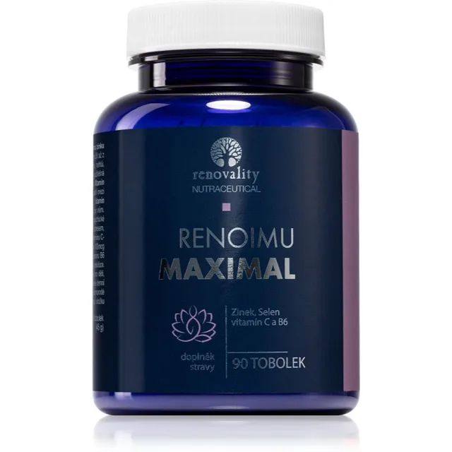 Renovality Renoimu Maximal tobolky pro podporu imunitního systému, krásnou pleť, nehty a normální stav zubů 90 cps