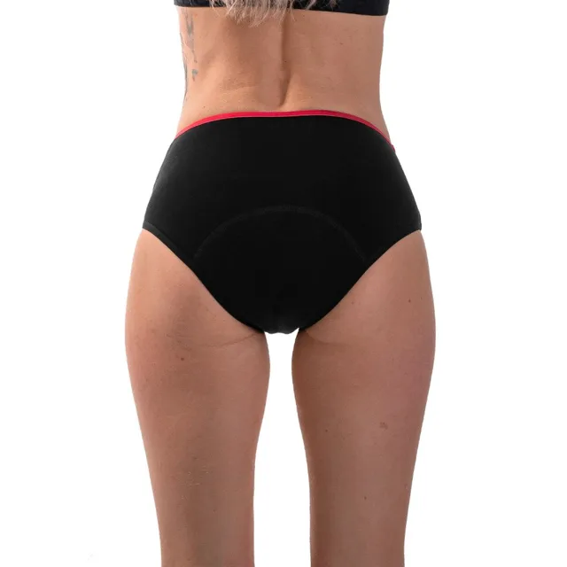 Repetky Menstruační kalhotky s merinem, vysoké, pro střední menstruaci M