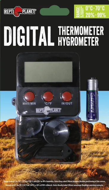 Repti Planet Teploměr vlhkoměr LCD venkovní