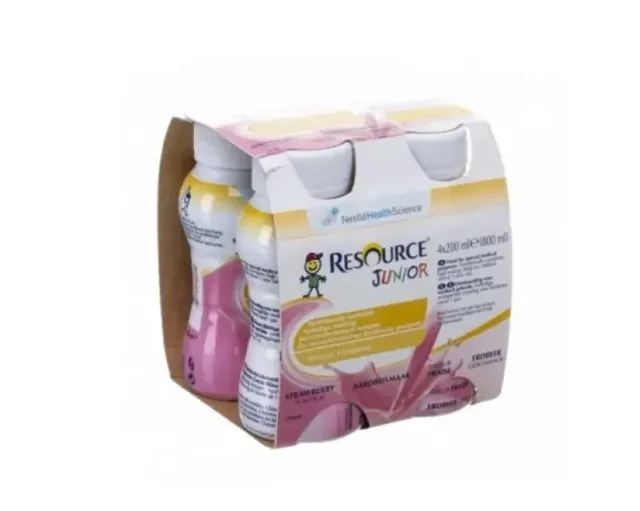 RESOURCE JUNIOR FIBRE JAHODA POR SOL 4X200ML