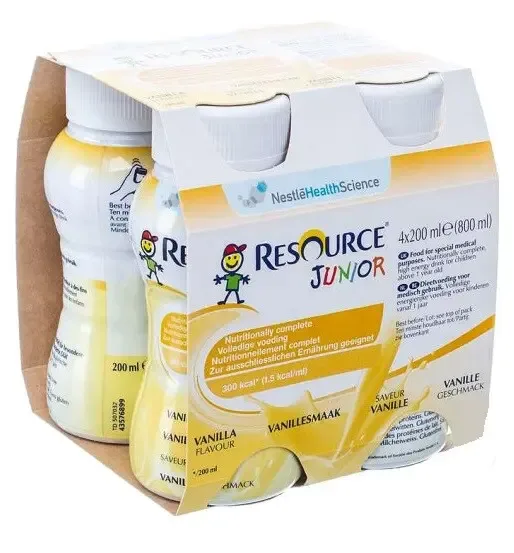 RESOURCE JUNIOR FIBRE VANILKA POR SOL 4X200ML