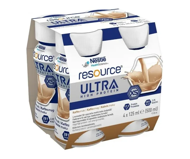 Resource Ultra High Protein Kávová příchuť por.sol.4 x 125ml