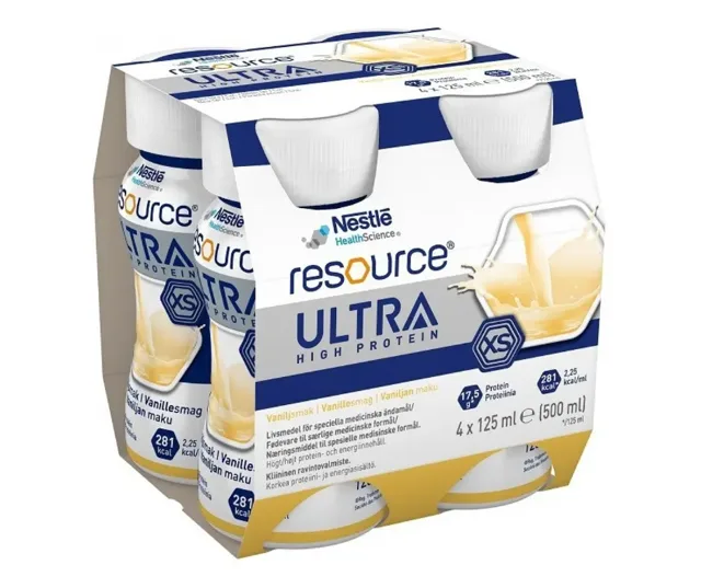 Resource Ultra High Protein Vanilková příchuť por.sol.4 x 125ml
