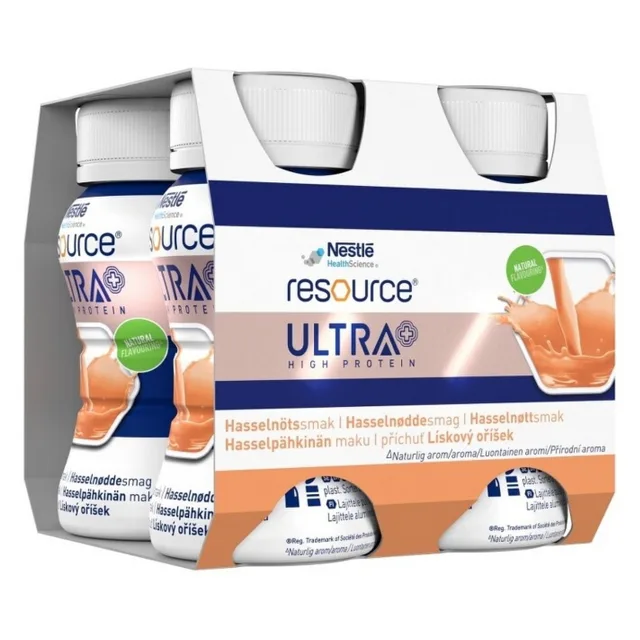 RESOURCE Ultra hight protein lískový oříšek 4 x 125 ml