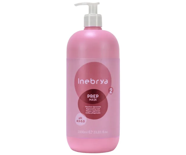 Restrukturalizační maska pro posílení vlasů Inebrya Prep Regenarating Mask - 1000 ml + dárek zdarma
