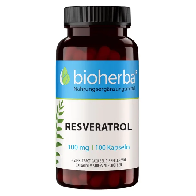 Resveratrol 100 mg - 100 kapslí - Bioherba