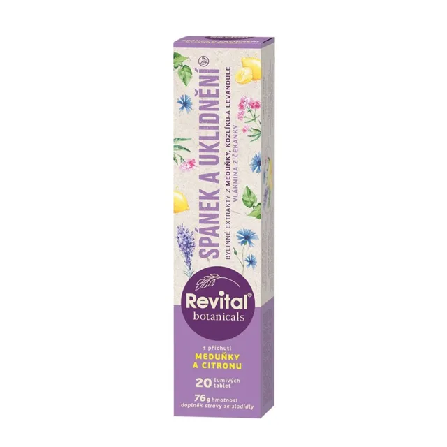 Revital Botanicals Spánek a uklidnění 20 šumivých tablet