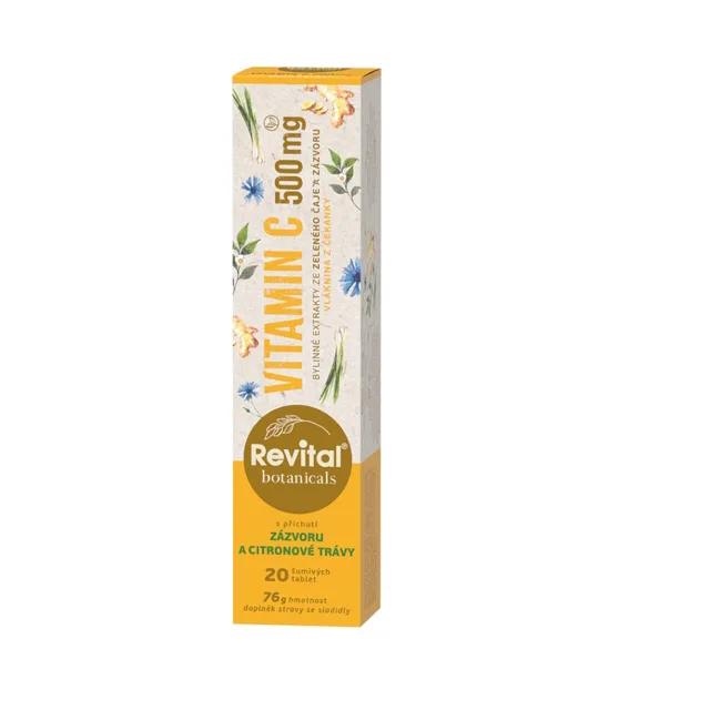 REVITAL Botanicals vitamin C 500 mg 20 šumivých tablet