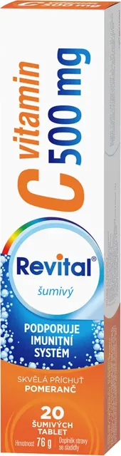 Revital C vitamin 500 mg pomeranč tablet eff.20