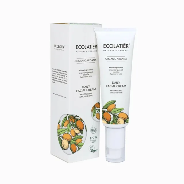 Revitalizační a vyživující denní pleťový krém Organic Argana - 50 ml - Ecolatier