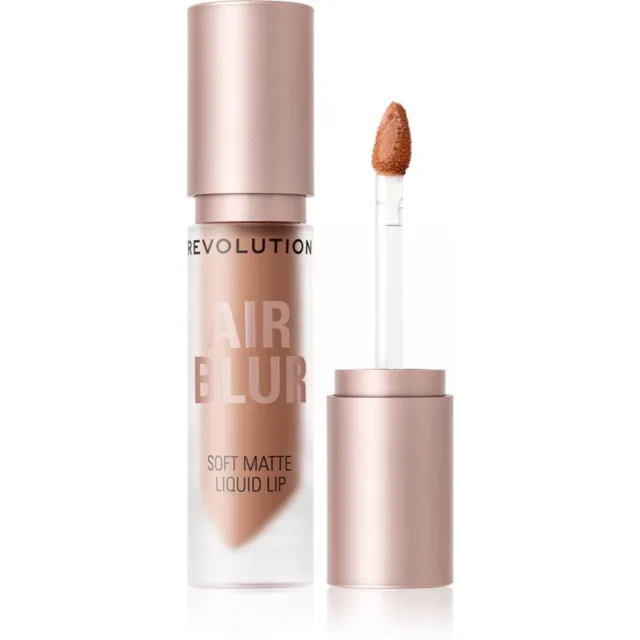 Revolution Air Blur Liquid Lipstick lehká tekutá matná rtěnka odstín Hazy 3.5 ml
