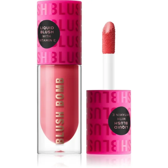 Revolution Blush Bomb krémová tvářenka odstín Savage Coral 4.6 ml