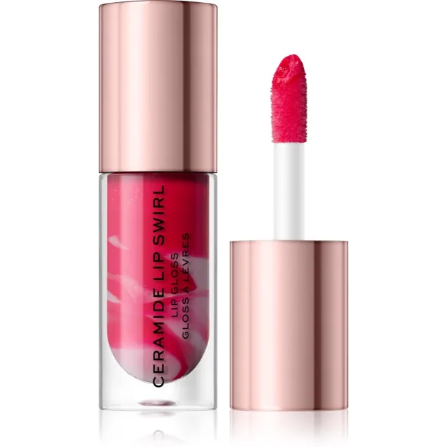Revolution Ceramide Swirl hydratační lesk na rty odstín Bitten Red 4.5 ml