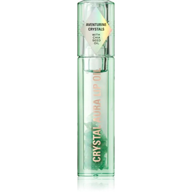 Revolution Crystal Aura olej na rty pro výživu a hydrataci odstín Aventurine Cucumber 2.5 ml