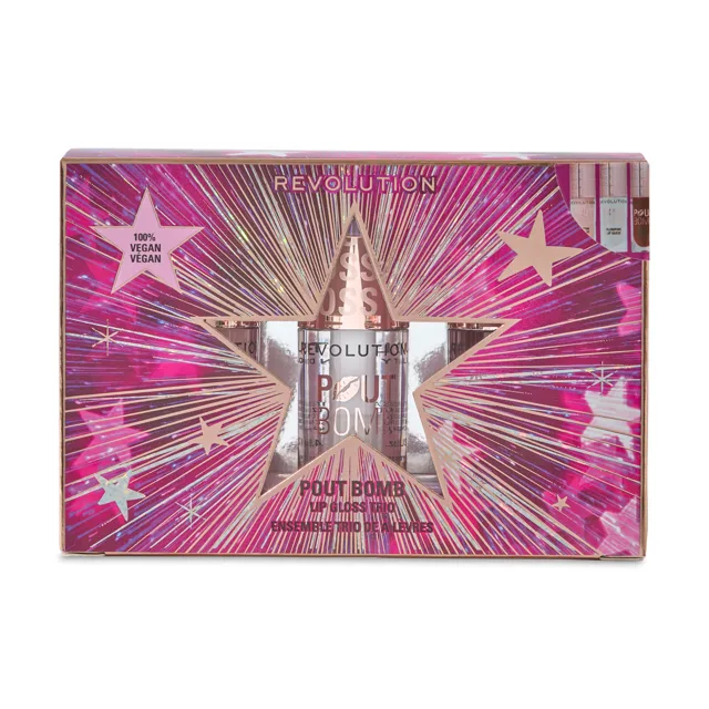 Revolution Dárková sada Pout Bomb Plumping Lip Gloss Trio Gift Set