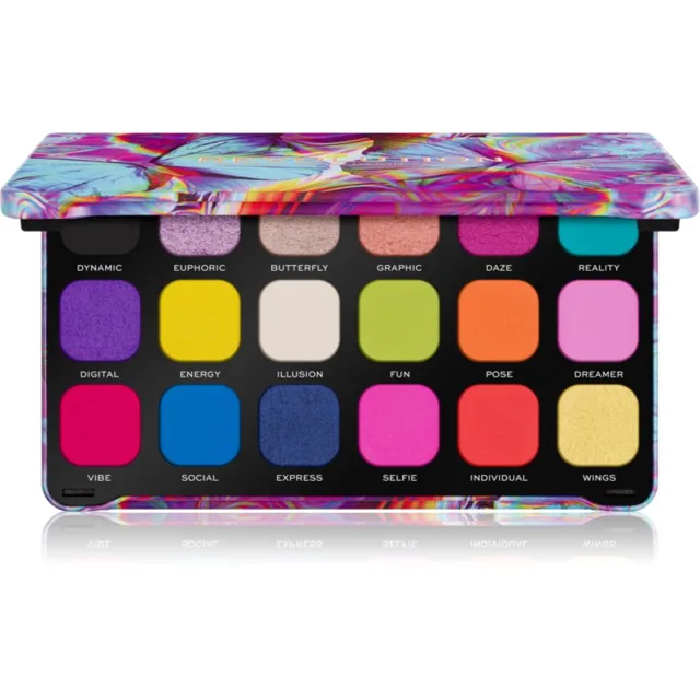 Revolution Forever Flawless paleta očních stínů odstín Digi Butterfly 18x1.1 g