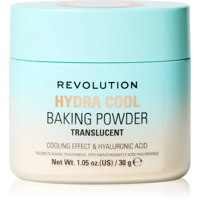 Revolution Hydra Cool Loose Baking Powder rozjasňující sypký pudr s chladivým účinkem 30 g