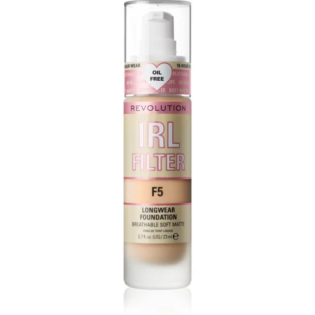 Revolution IRL Filter dlouhotrvající matující make-up odstín F5 23 ml
