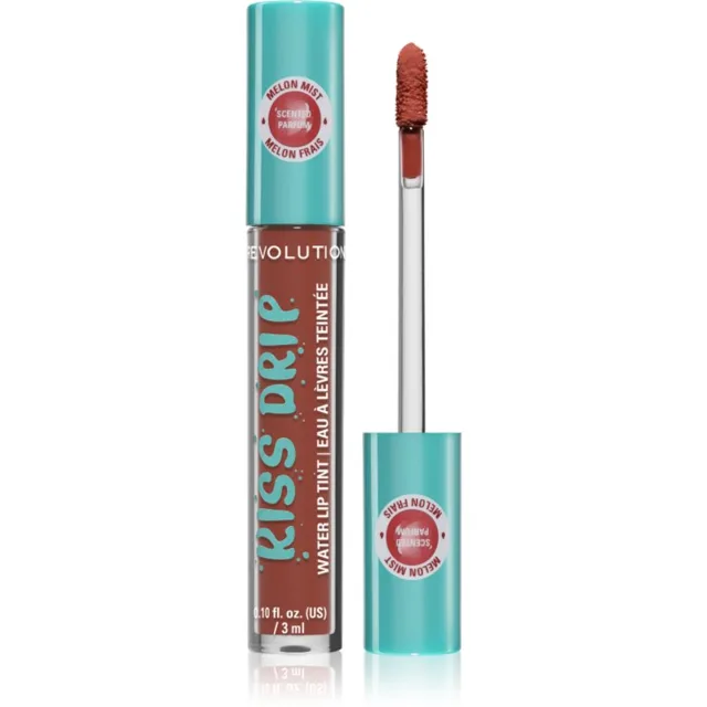 Revolution Kiss Drip Water Lip Tint dlouhotrvající lesk na rty odstín Melon Mist 4 ml