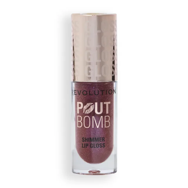 Revolution Lesk na rty Pout Bomb Shimmer Lip Gloss 4,5 ml Berry Lustre