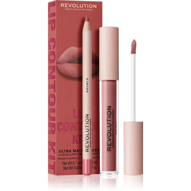 Revolution Lip Contour Kit sada na rty odstín Brunch 2 ks