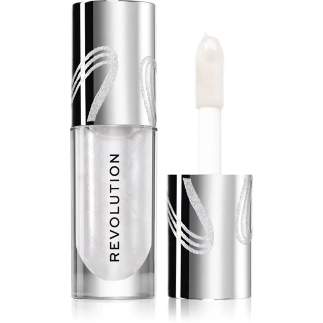 Revolution Metallic Muse Shimmer Bomb třpytivý lesk na rty odstín Frosted Muse 4.5 ml