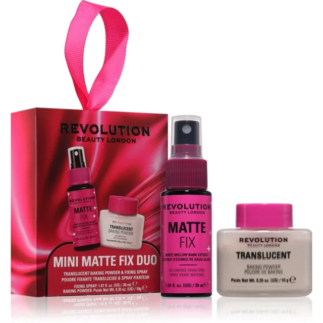 Revolution Mini Matte Fix Duo dárková sada na obličej pro ženy 1 ks
