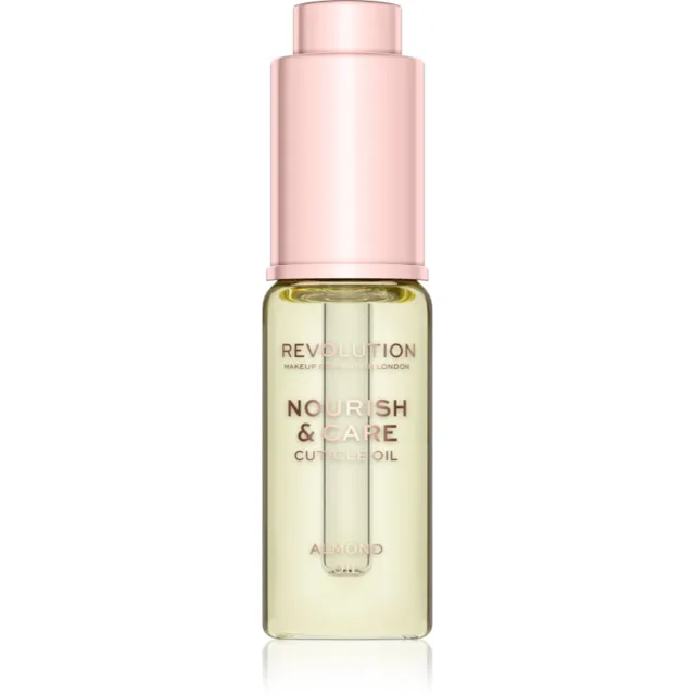 Revolution Nourish & Care intenzivní péče pro suché nehty a nehtovou kůžičku s mandlovým olejem 15 ml