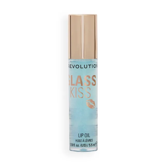 Revolution Olej na rty Glass Kiss Lip Oil 5,5 ml Mermaid Blue Shimmer