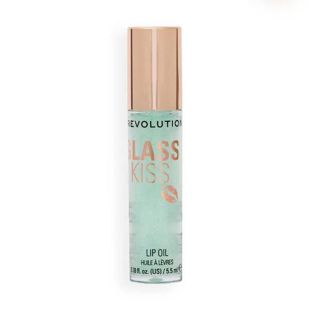 Revolution Olej na rty Glass Kiss Lip Oil 5,5 ml Pixiedust Green Shimmer