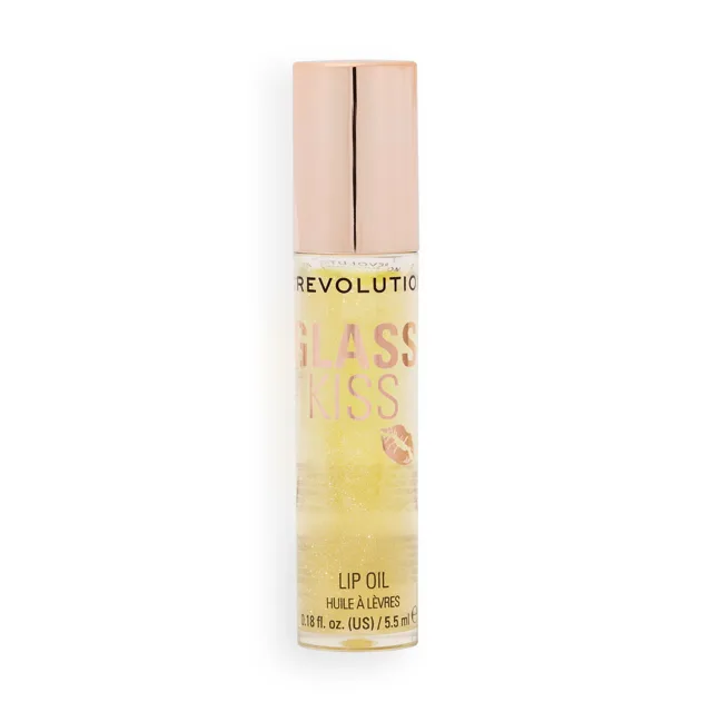 Revolution Olej na rty Glass Kiss Lip Oil 5,5 ml Stardust Lemon Shimmer