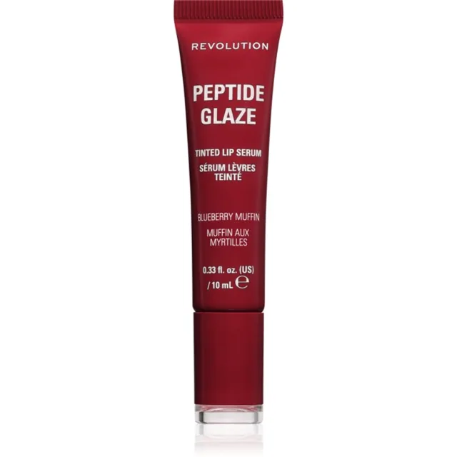 Revolution Peptide Glaze Tinted Lip Serum vyhlazující sérum na rty odstín Blueberry Muffin 1 ks